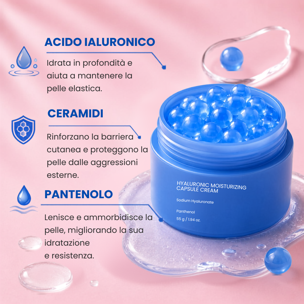 Crema Viso Acido Ialuronico, Ceramidi e Pantenolo